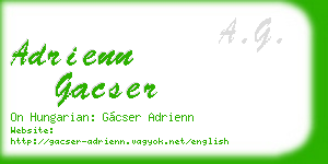 adrienn gacser business card