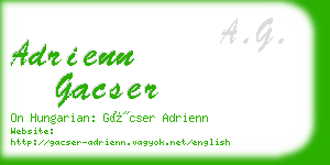 adrienn gacser business card